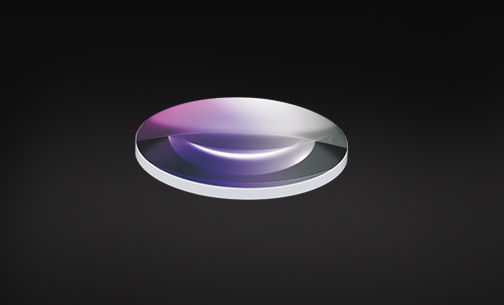 紫外熔融石英平凸透镜 d=25.40mm f=1000.00mm ravg 0.